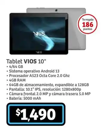Soriana Híper Tablet VIOS 10" oferta