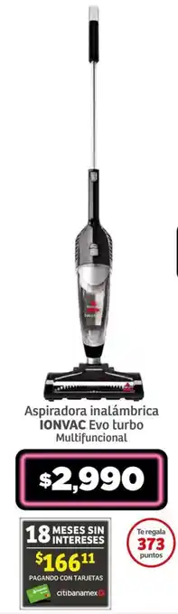 Aspiradora inalámbrica IONVAC Evo turbo Multifuncional