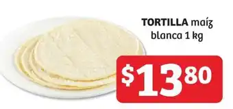 Soriana Híper TORTILLA maíz blanca 1 kg oferta