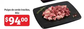 Soriana Híper Pulpa de cerdo trocitos, kilo oferta