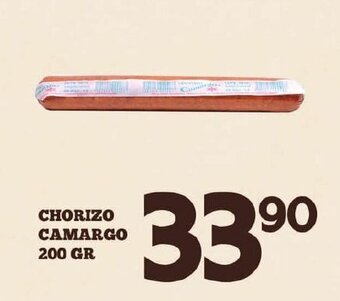 Alsuper Chorizo Camargo 200 gr oferta