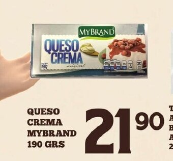 Alsuper Queso Crema Mybrand 190 grs oferta