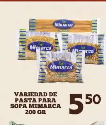 Alsuper Variedad de Pasta para Sopa Mimarca 200 gr oferta