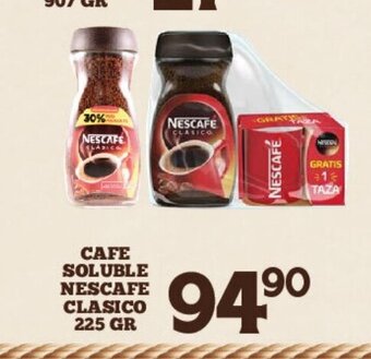 Alsuper Cafe soluble Nescafe Clasico 225gr oferta