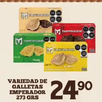 Alsuper Variedad de Galletas Emperador 273 grs oferta