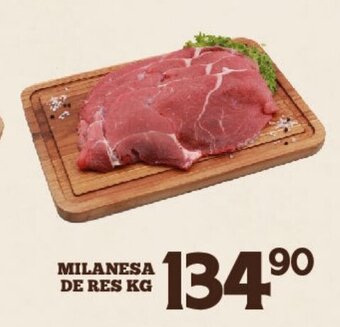 Alsuper Milanesa de res kg oferta