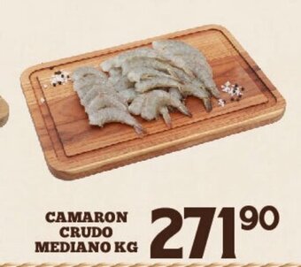 Alsuper Camaron Crudo Mediano kg oferta