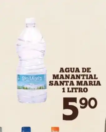 Alsuper Ahua de Manantial Santa Maria 1 litro oferta