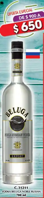 Vodka Beluga Noble Rusian 700ml