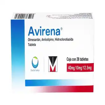 Farmacias Benavides 40 mg/10 mg/12.5 mg Olmesartán, Amlodipino, Hidroclorotiazida oferta