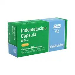 Farmacias Benavides Indometacina 25 mg oferta