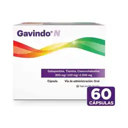 Farmacias Benavides 300 mg / 100 mg / 0.200 mg Cianocobalamina + Gabapentina + Tiamina oferta