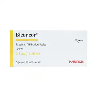 Farmacias Benavides 2.5 mg Bisoprolol + Hidroclorotiazida oferta