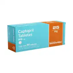 Farmacias Benavides 25 mg Captopril oferta