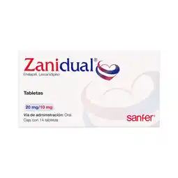 Farmacias Benavides 20 mg / 10 mg Enalapril + Lercanidipino oferta