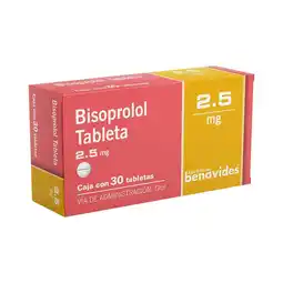 Farmacias Benavides Bisoprolol 2.5 mg oferta