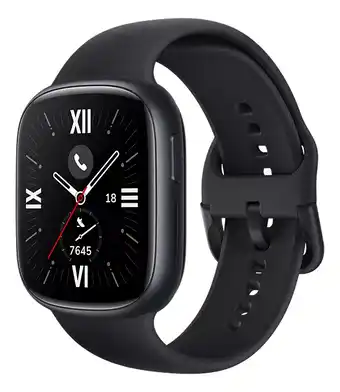 Mercado Libre Smartwatch Honor Watch Watch4 1.75 caja negra, malla de silicona oferta