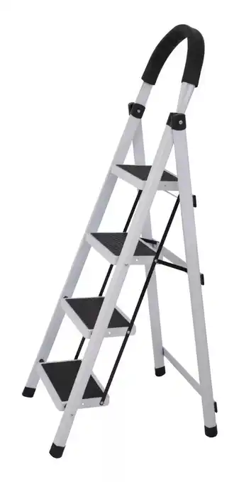 Mercado Libre Escalera De Aluminio Telescopica 4 Escalones Homex Color Blanco oferta