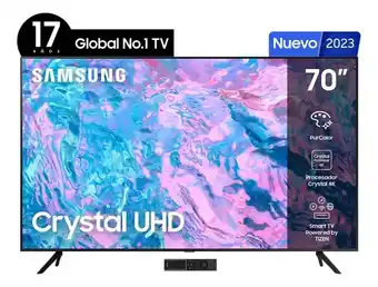 Mercado Libre Pantalla 70 Pulgadas Samsung Crystal Uhd 4k Un70cu7000fxzx oferta