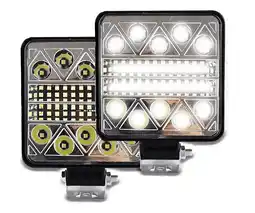 Mercado Libre Par Faro 34 Led Auto Moto Luz Fija Y Estrobo oferta