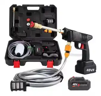 Mercado Libre Inalámbrica Hidrolavadora/2 Batería Pilas 48v/pistola oferta
