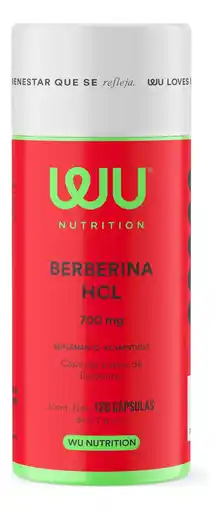 Mercado Libre Wu Nutrition Berberina Hcl | 700mg | 120 Cápsulas Sabor Sin sabor oferta