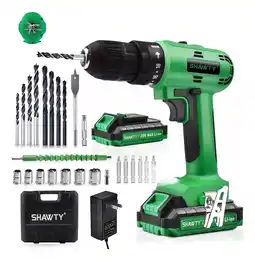 Mercado Libre Taladro atornillador inalámbrico de 10mm Shawty S0006 20V + accesorio 110V/220V oferta