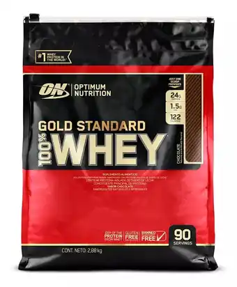 Mercado Libre Gold Standard Whey Proteína Suero De Leche 2.88kg Sabor Choc oferta