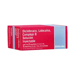 Farmacias Benavides 75mg/100mg/1mg Complejo Vitamina B + Diclofenaco + Lidocaína oferta