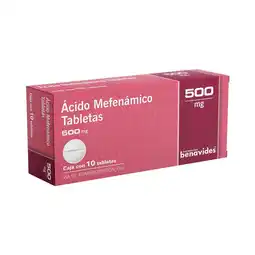 Farmacias Benavides Acido Mefenamico 500 mg oferta