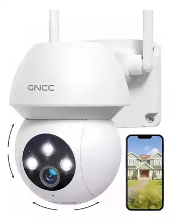 Mercado Libre Cámara de seguridad GNCC GK1PRO con resolución de 2MP visión nocturna incluida blanca oferta
