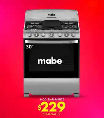 mabe 30" MOD. EM7654BFIS2 SEMANALES
