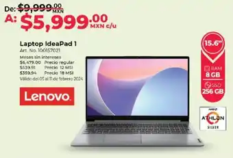 Office Depot Lenovo Laptop IdeaPad 1 oferta
