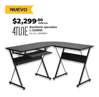 Office Depot 4TUNE Escritorio ejecutivo L-CD19111 oferta