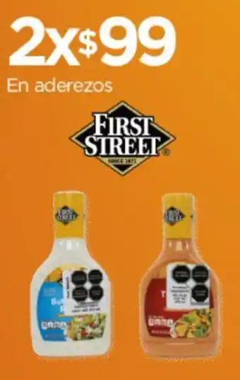 FIRST STREET En aderezos x 2