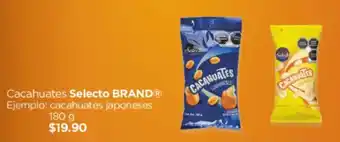 Chedraui Cacahuates Selecto BRAND Ejemplo: cacahuates japoneses 180 g oferta