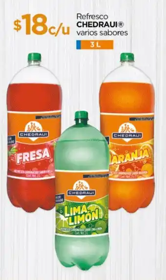 Chedraui Refresco CHEDRAUI varios sabores 3L oferta