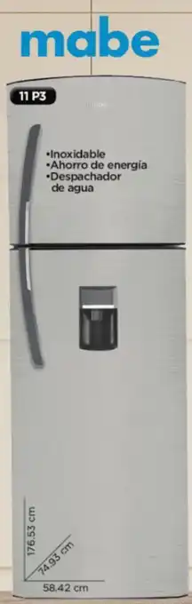 Chedraui mabe Refrigerador Mod. 300FYMRMO oferta