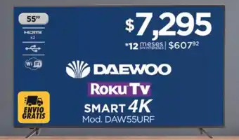Chedraui DAEWOO ROKU TV SMART 4K oferta