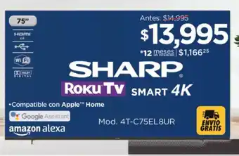 Chedraui SHARP ROKU TV SMART 4K oferta
