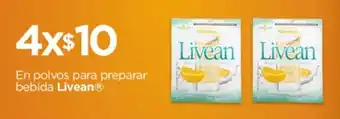 Chedraui En polvos para preparar bebida Livean x 4 oferta