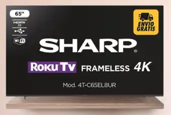 SHARP ROKU TV FRAMELESS 4K Mod. 82VGOOBCLM