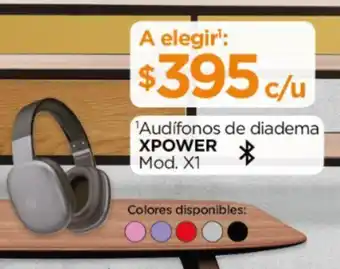 Audífonos de diadema XPOWER Mod. X1