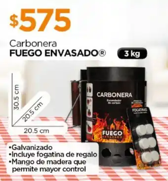 Carbonera FUEGO ENVASADO 3 kg