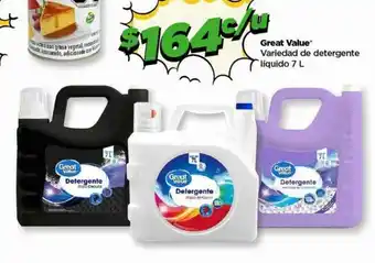 Bodega Aurrerá Great Value Variedad de detergente líquido 7L oferta