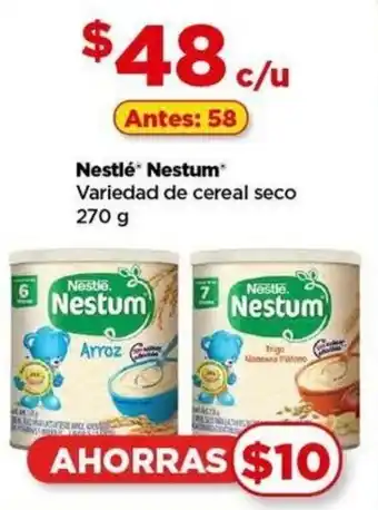 Bodega Aurrerá Nestlé Nestum Variedad de cereal seco 270 g oferta