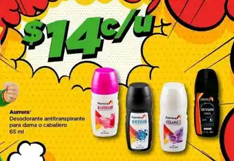 Bodega Aurrerá Aurrera Desodorante antitranspirante para dama o caballero 65 ml oferta