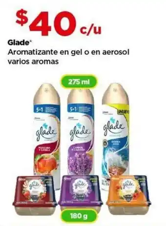 Bodega Aurrerá Glade Aromatizante en gel o en aerosol varios aromas 275 ml - 180 g oferta