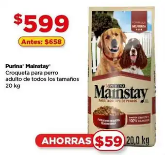 Bodega Aurrerá Purina Mainstay Croqueta para perro adulto de todos los tamaños 20 kg oferta