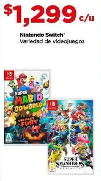Bodega Aurrerá Nintendo Switch Variedad de videojuegos oferta